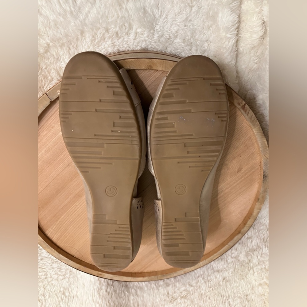 EUC Bear Traps Macayla Flats Peep Toe Slip-on Sz 8 - Picture 5 of 6